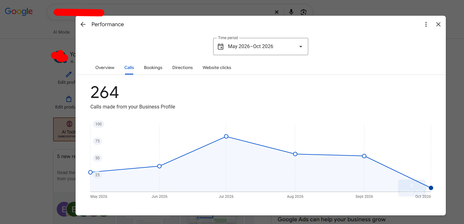 Calls from Google Business Profile 264